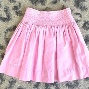 Strasburg pink smocked skirt